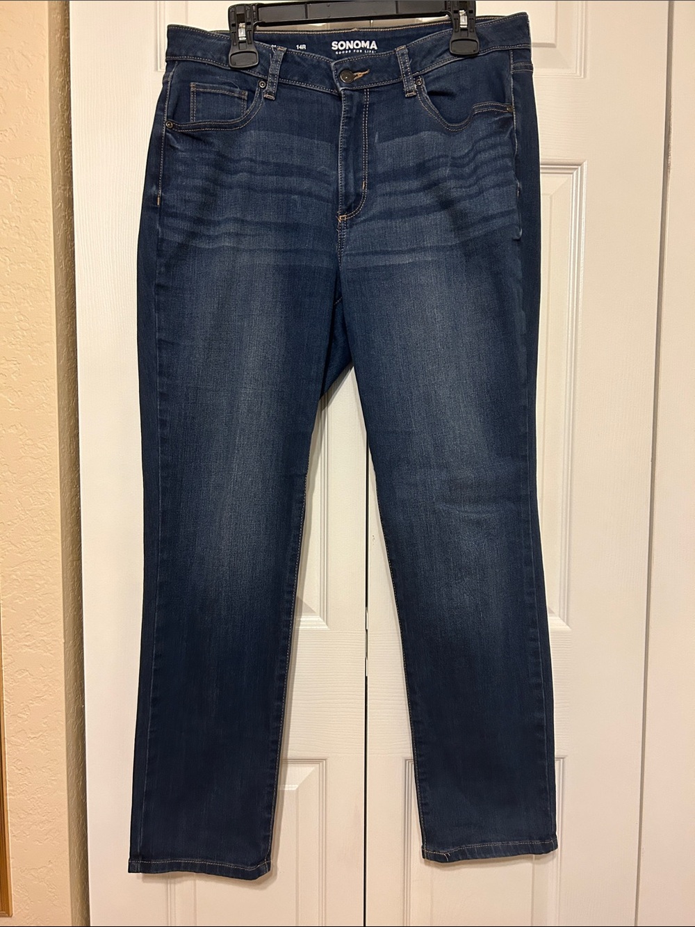 SONOMA Women's Dark Indigo Straight-Leg Jeans